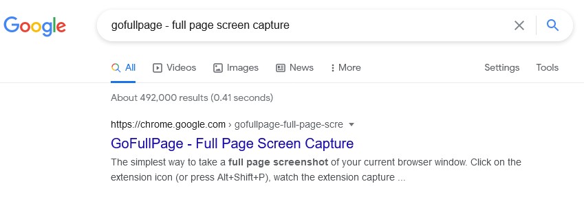 Take Screenshot Of Entire Web Page In Chrome