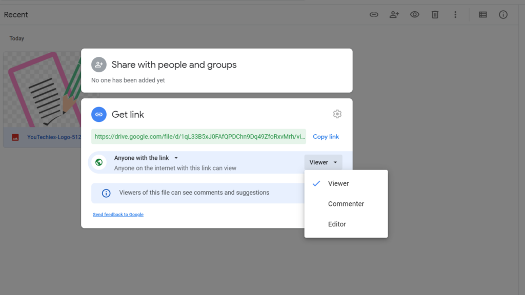 Get Shareable Link From Google Drive