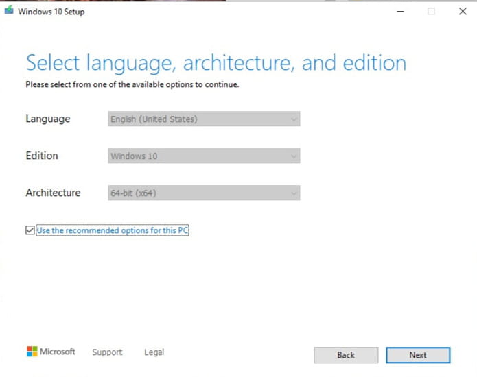 Create Windows 10 Bootable USB