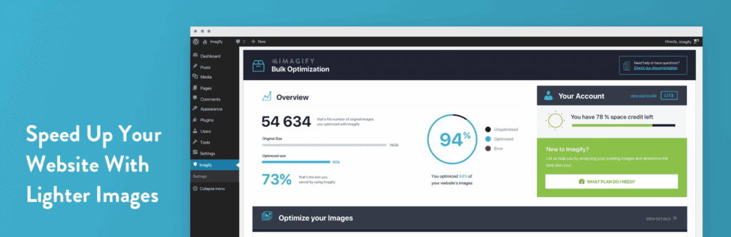 Imagify – Optimize Images & Convert WebP & AVIF, Compress Images Easily