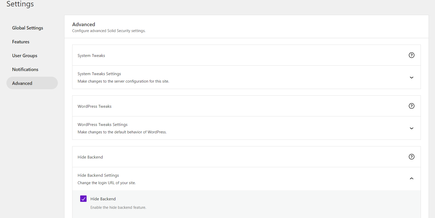 Login URL Settings