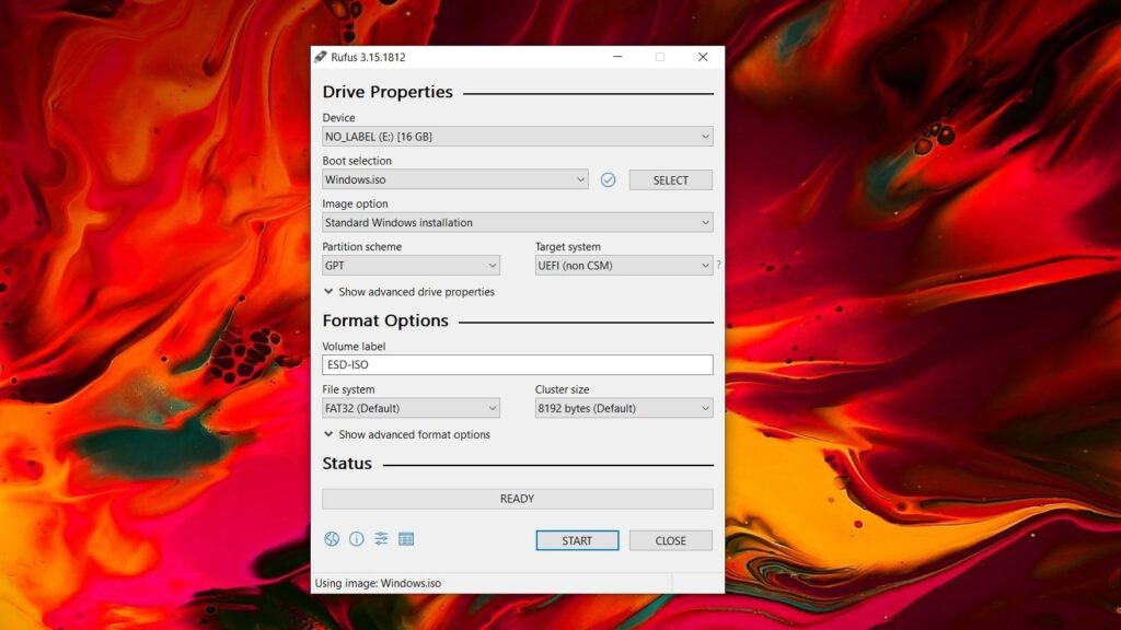 Create Bootable USB With Tool