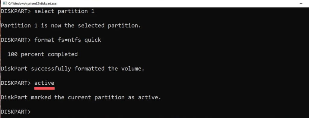 Create Bootable USB with CMD