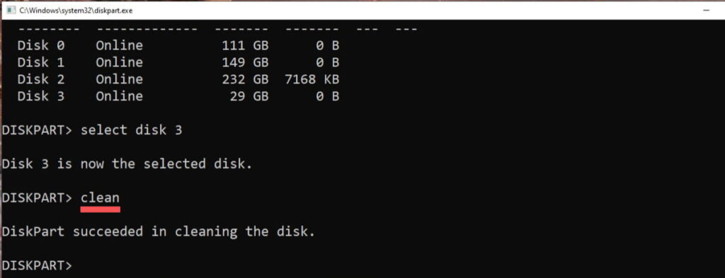 Create Bootable USB with CMD