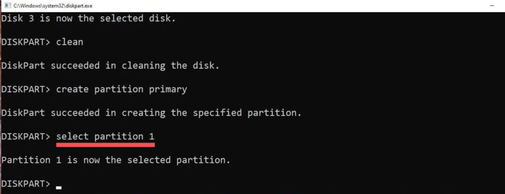 Create Bootable USB with CMD